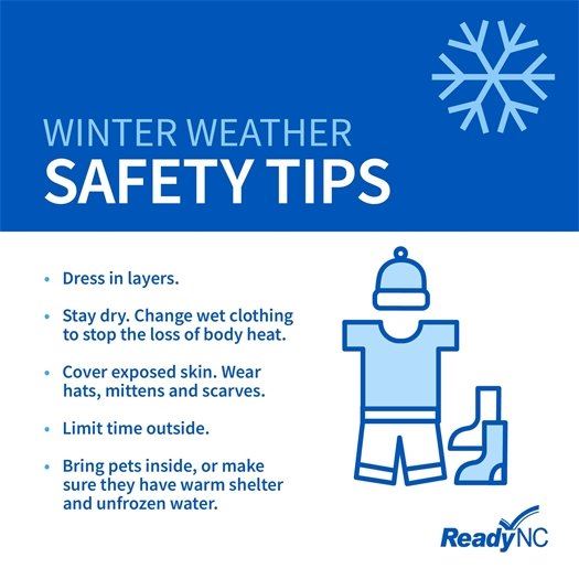 General Winter Weather Safety Tips Graphic