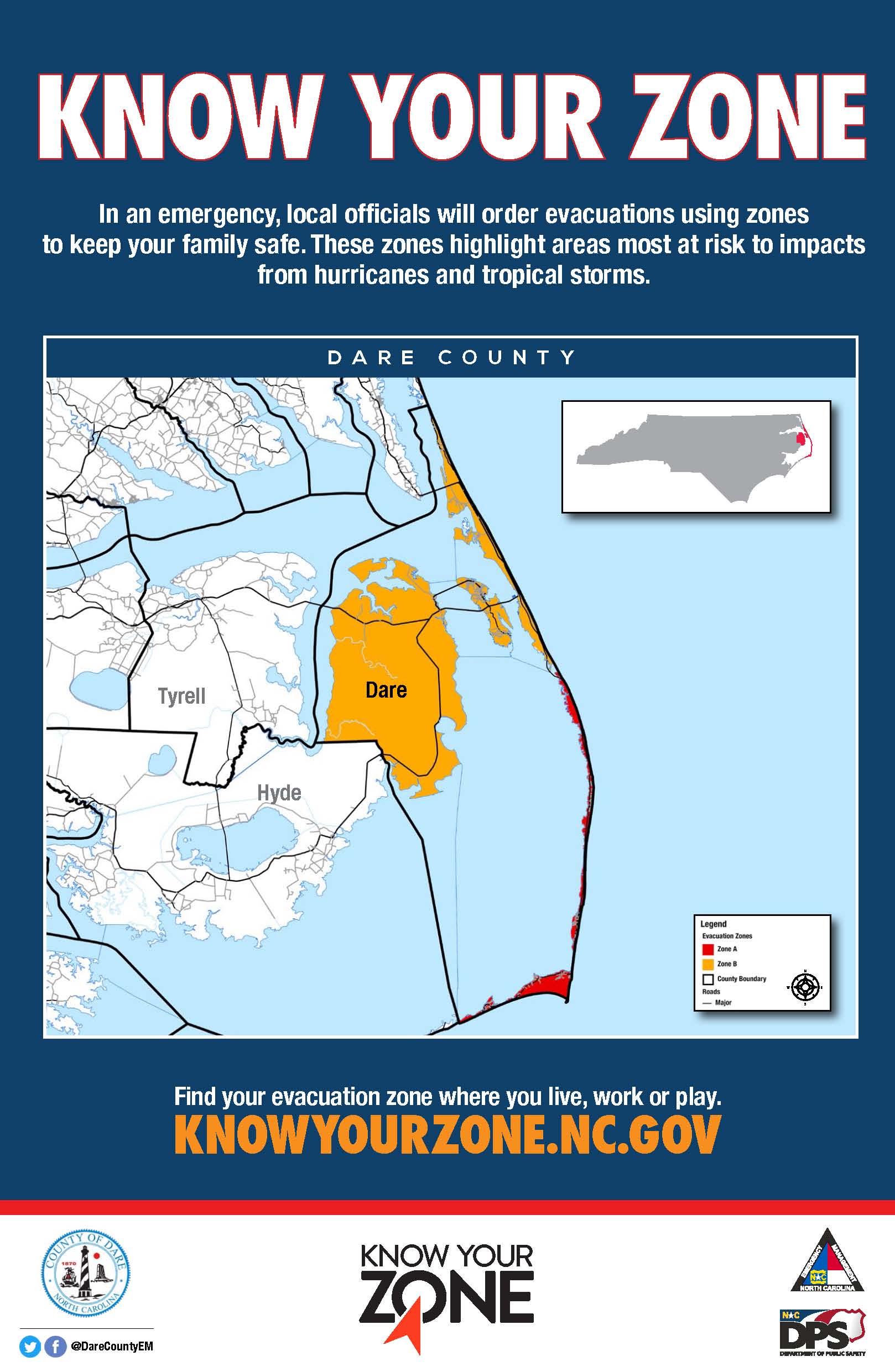Dare County - Know Your Evacuation Zone