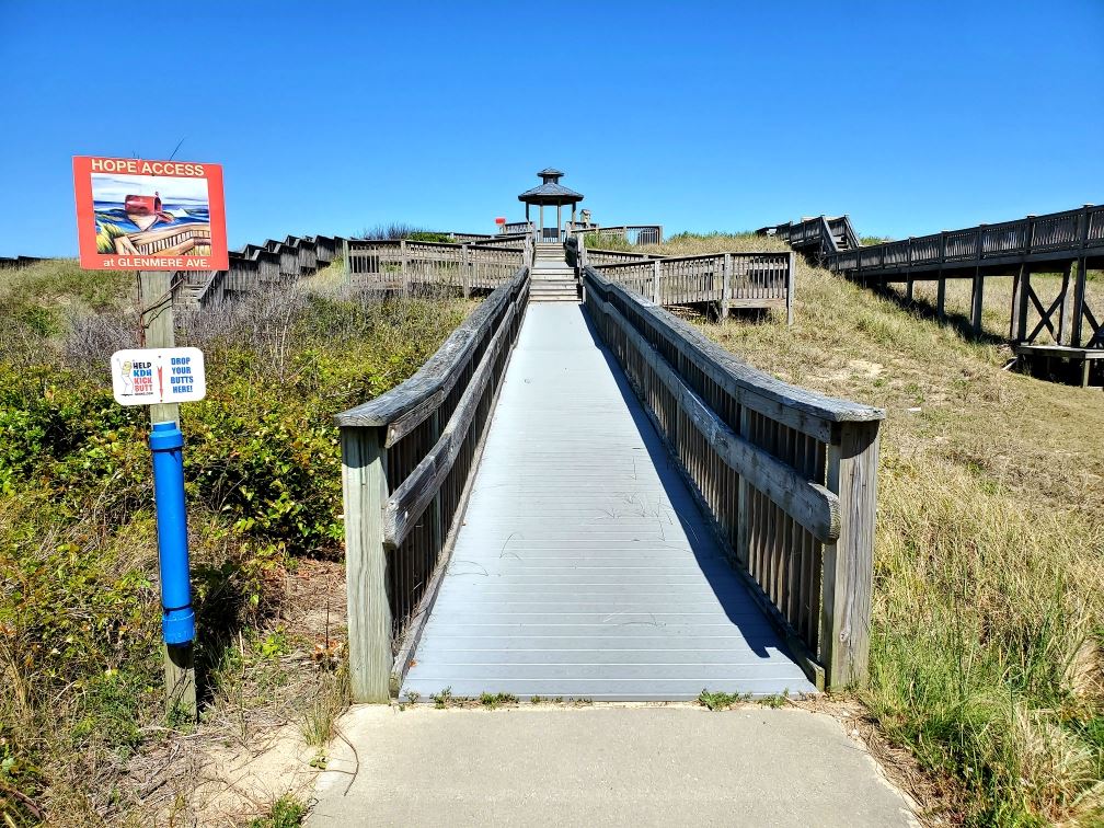 Glenmere Beach Access with the Little Red Mailbox