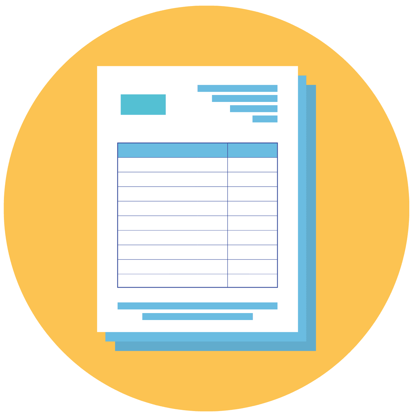 ClipArt of a written report